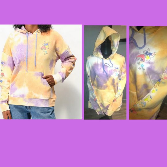 alab A-Lab Womens Size M Freela Mushroom Tie Dye Hoodie - Picture 2 of 9